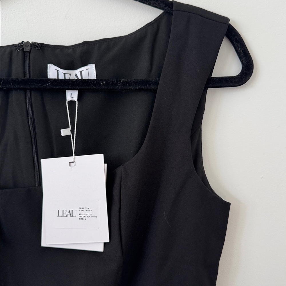 NWT Leau Phantom Chiffon Maxi Dress Size L - Picture 6 of 13
